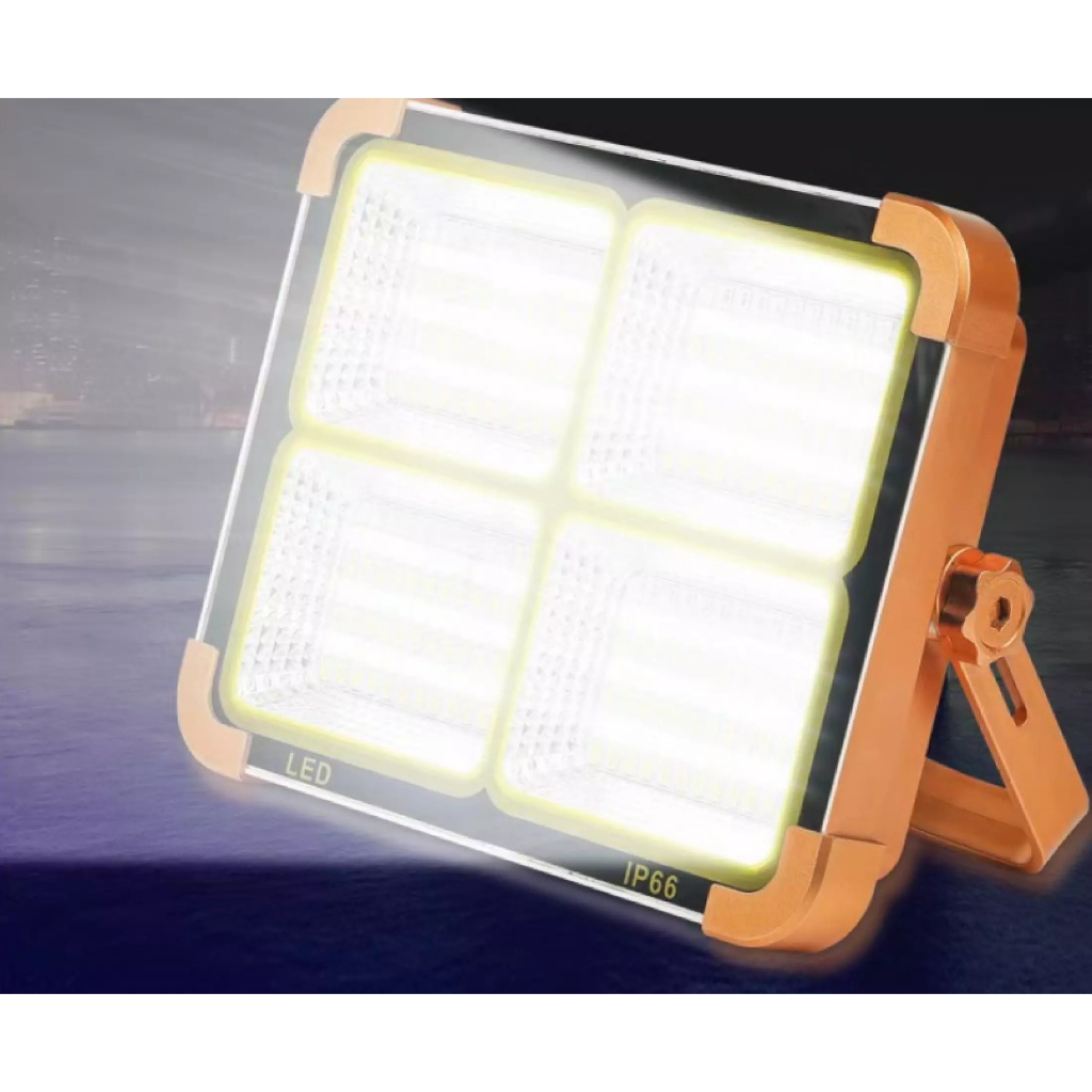 Đèn LED Năng Lượng Mặt Trời Đa Năng 300W XÁCH TAY siêu sáng sử dụng năng lượng mặt trời hoặc sạc điện đèn xách tay