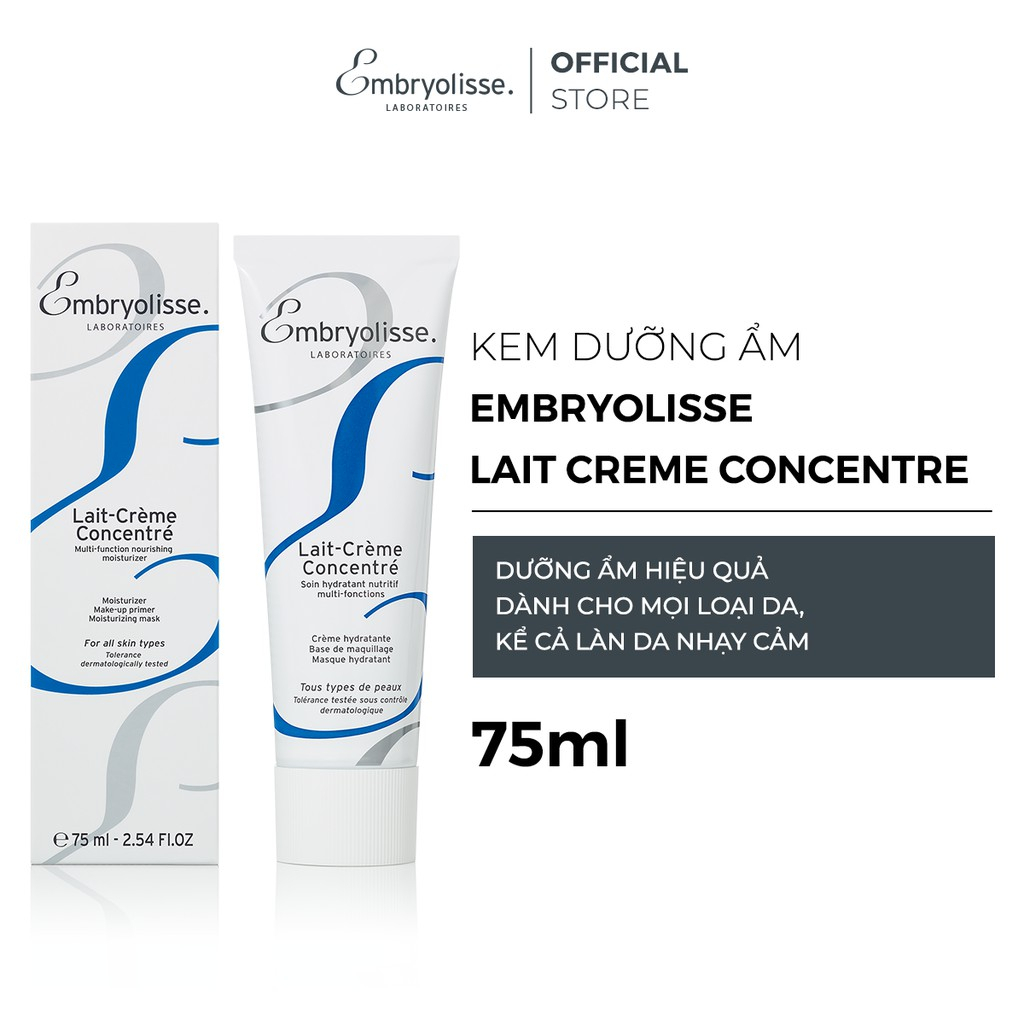 Kem Dưỡng Ẩm, Sáng Bóng, Siêu Phục Hồi Da Embryolisse Lait Creme Concentre (2ml/30ml/75ml)