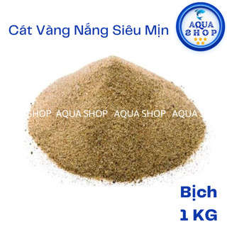 (1kg) Cát Vàng Nắng Siêu Mịn 1kg - Nền Trang Trí Bể Cá, Bể Thủy Sinh
