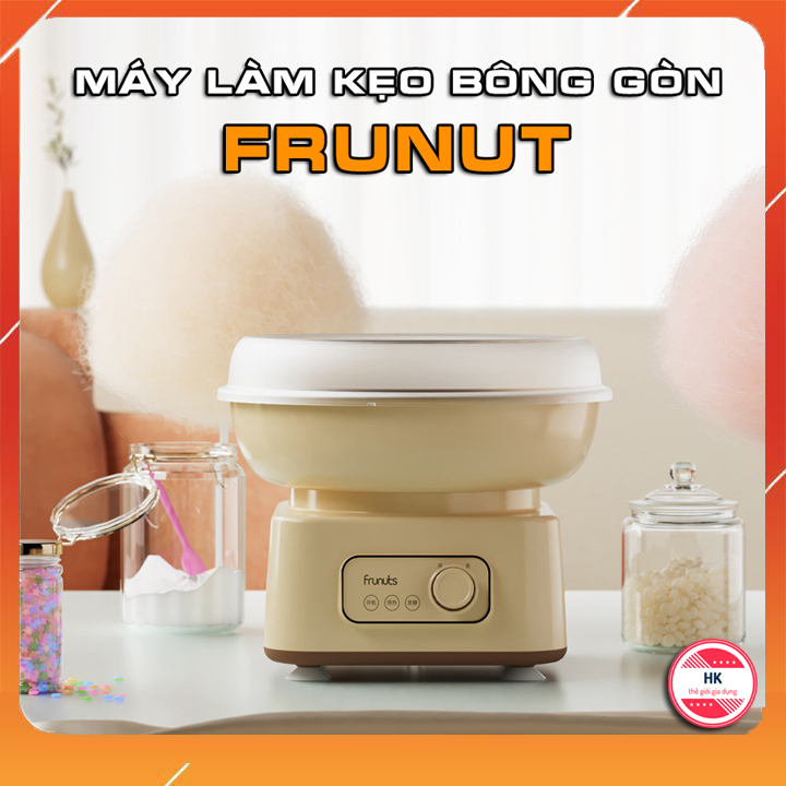 Máy Làm Kẹo Bông Gòn Mini Frunuts Torsom Tự Động An Toàn Cho Trẻ, Thiết Kế Nhỏ Gọn Thông Minh Và Tiện Lợi, Động Cơ 500W