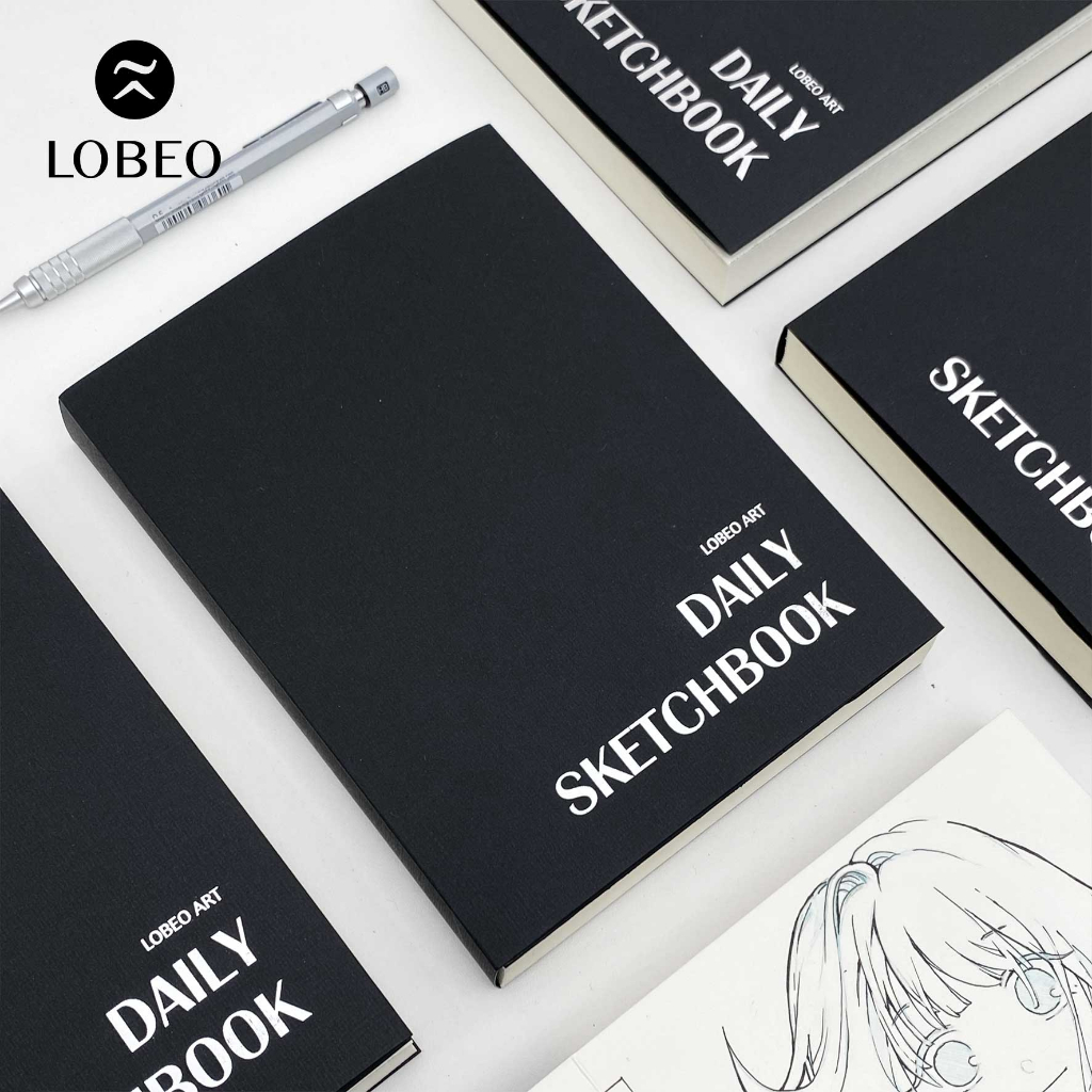 Sổ vẽ Lobeo Daily Sketchbook gáy khâu 180gsm 120 trang