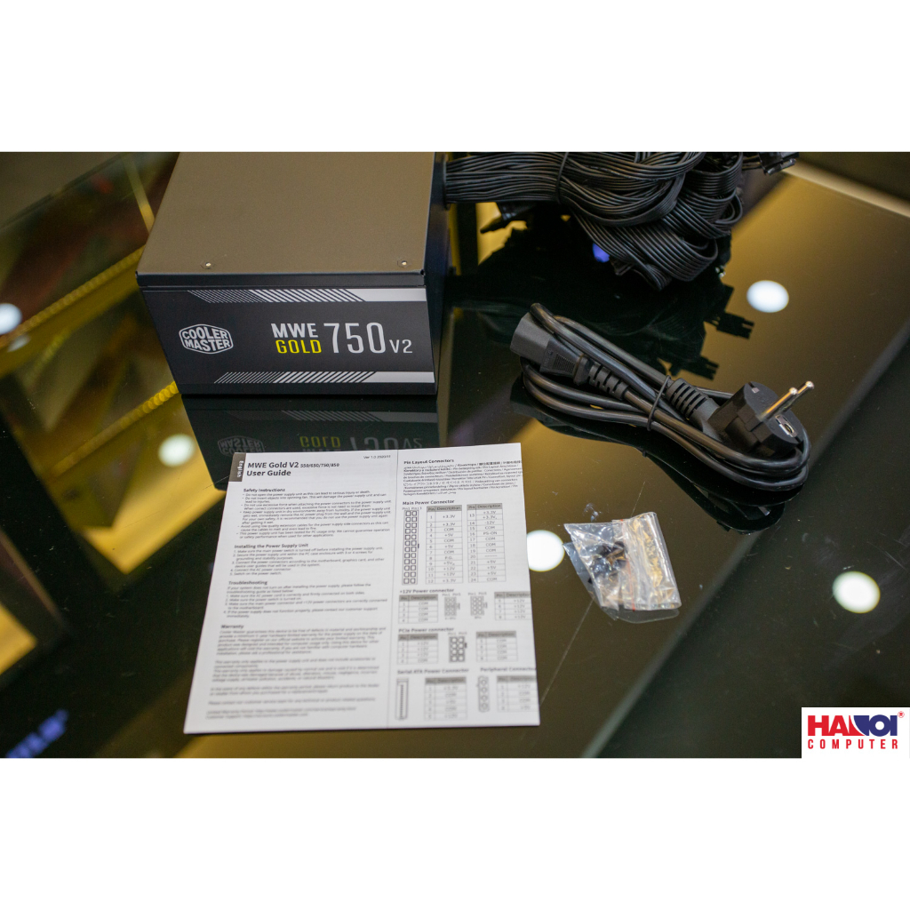 Nguồn Máy Tính Cooler Master MWE GOLD 750-V2 750W Khả năng chịu nhiệt cao