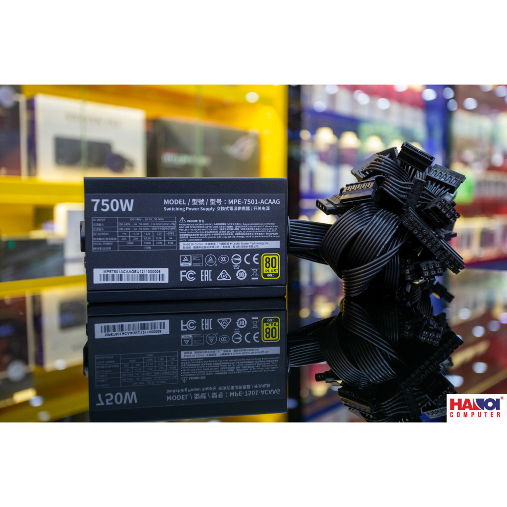 Nguồn Máy Tính Cooler Master MWE GOLD 750-V2 750W Khả năng chịu nhiệt cao