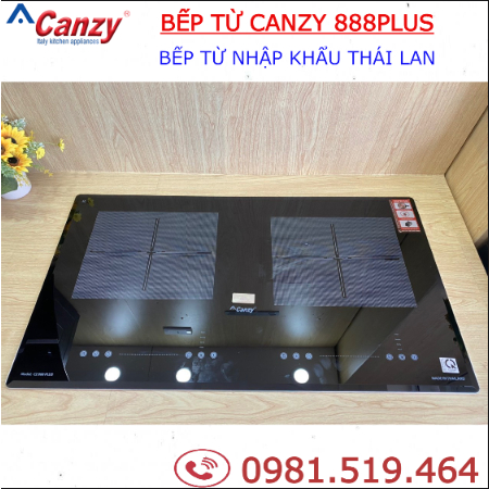 Bếp từ đôi Canzy 888plus - Sôi liu riu ở nhiệt độ thấp - Nhập khẩu nguyên chiếc Thái Lan - Bảo hành 3 năm