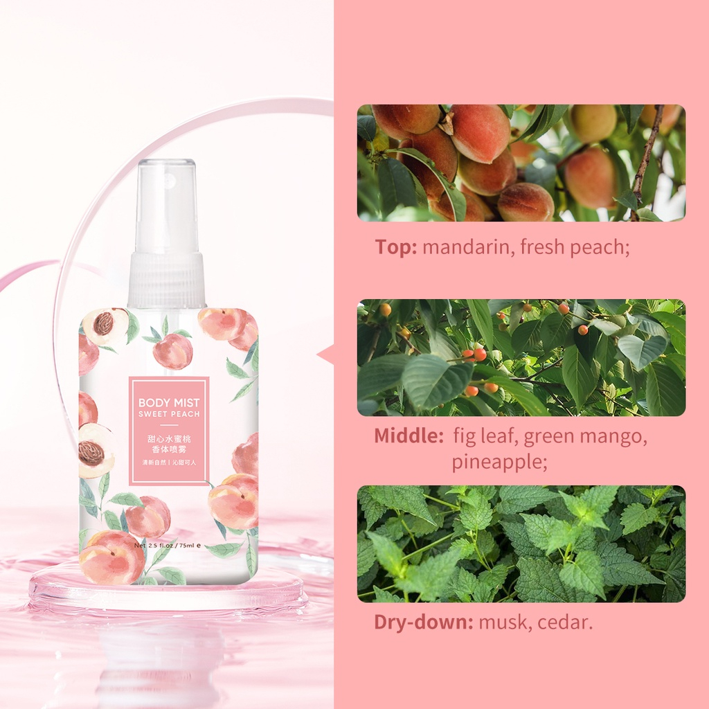 Xịt thơm toàn thân body mist  miniso 75ml