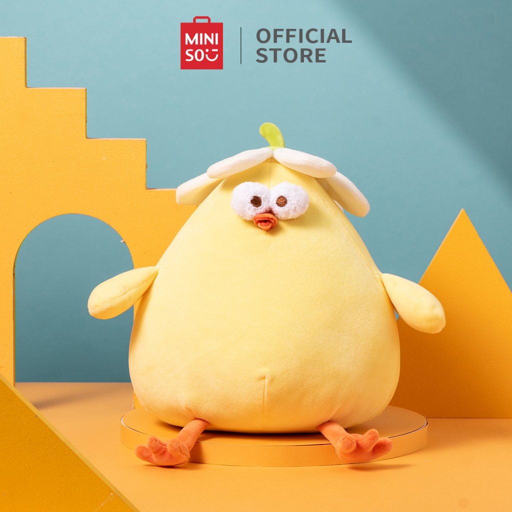 MINISO Thú Nhồi Bông Hình Gà Vàng Dễ Thương 20CM