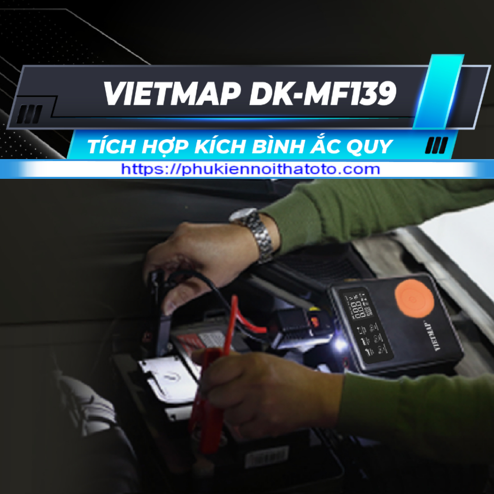 Bơm Lốp Kích Bình 4 Trong 1 Vietmap DK-MF139 - Hàng Chính Hãng Vietmap