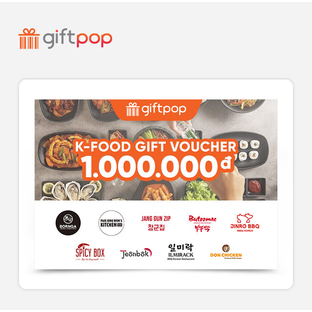 Phiếu quà tặng K-Food 1000k