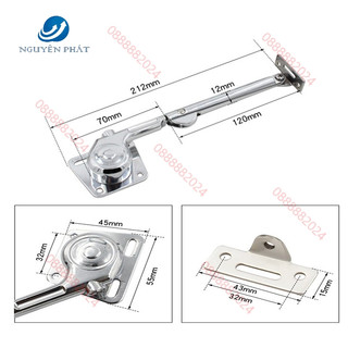 Bộ 2 cùi chỏ tay nâng chống tủ dạng gập - bộ tay naanh cánh tủ cao cấp loại 1 sang trọng tinh tế