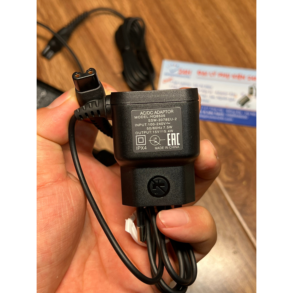 adapter nguồn Sạc (xạc) pin máy cạo râu philips PT720 chính hãng