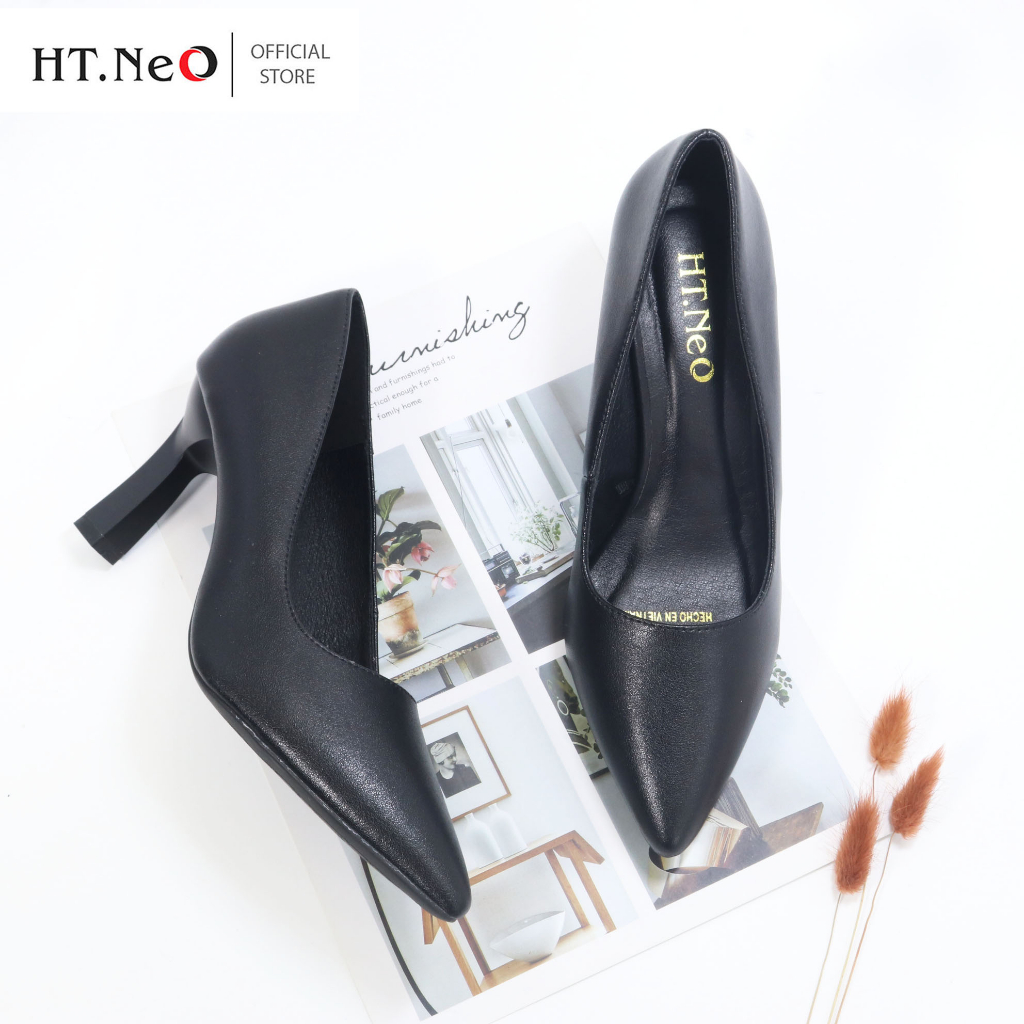 Giày công sở - Giày cao gót nữ HT.NEO da bò thật ,cao 7cm giúp tôn dáng tăng chiều cao ,thiết kế trẻ trung ,sang trọng