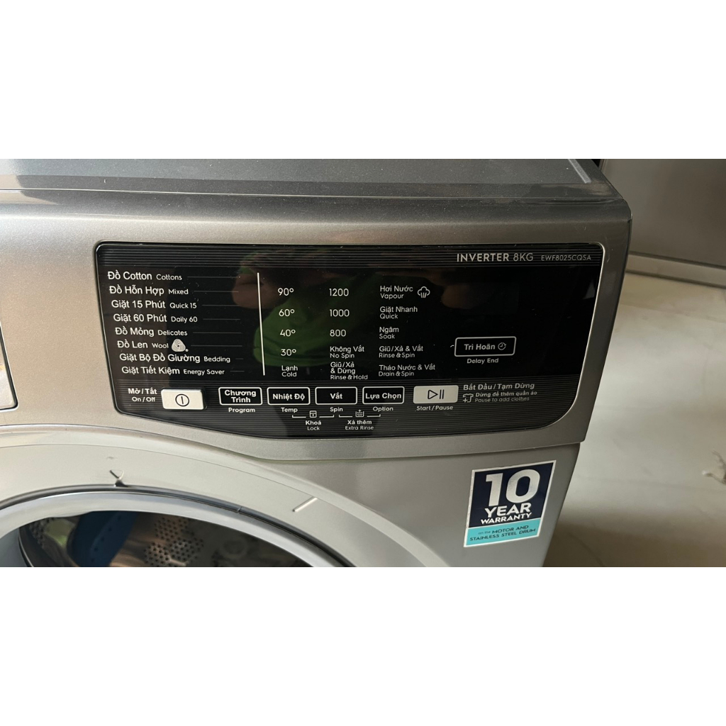 Sale giảm giá Máy giặt Electrolux Inverter 8 kg EWF8025CQSA - Dienmaykhore