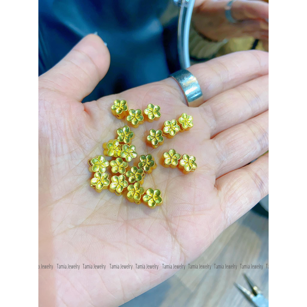 Vòng charm 24k nguyên chất tết chỉ đỏ - thời trang sang trọng - Tamiajewelry