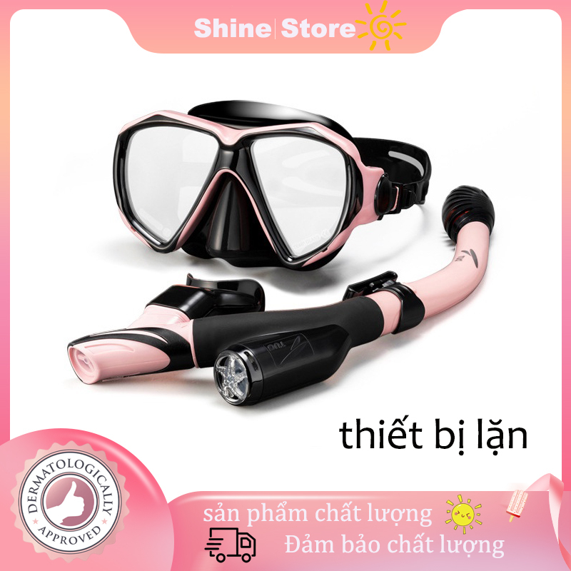 TUO ống thở ba kho báu gương lặn đầy đủ ống thở khô bộ ống thở chống sương mù cận thị mặt nạ lặn thiết bị lặn