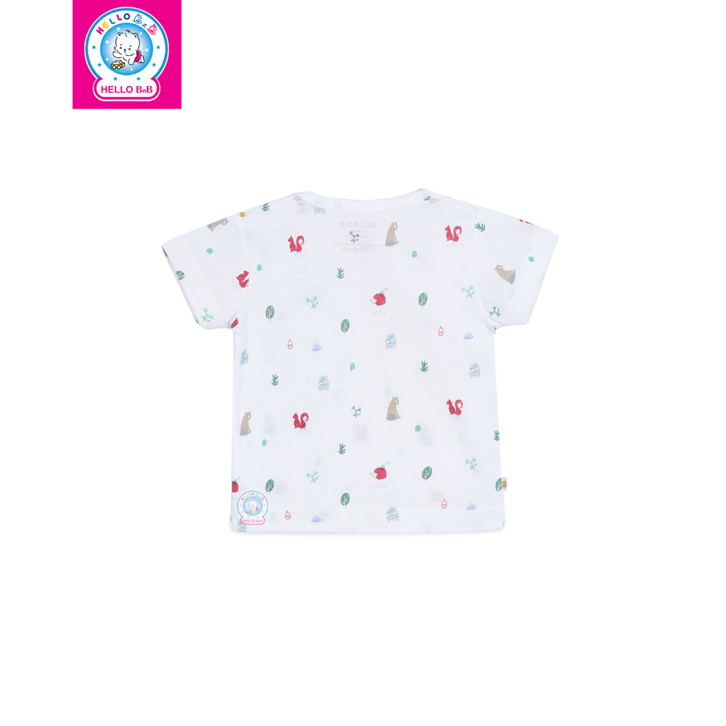 Áo sơ sinh cài vai in họa tiết  ASS0033 - HELLO BnB