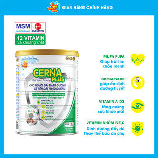 Sữa bột cho người tiểu đường cerna plus 900g - quà 8/3 cho mẹ