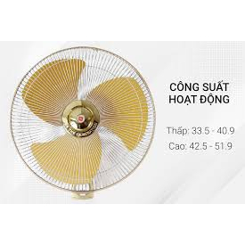 Quạt treo tường M40C với độ phủ gió xa hơn 10m, có 3 màu sắc để lựa chọn