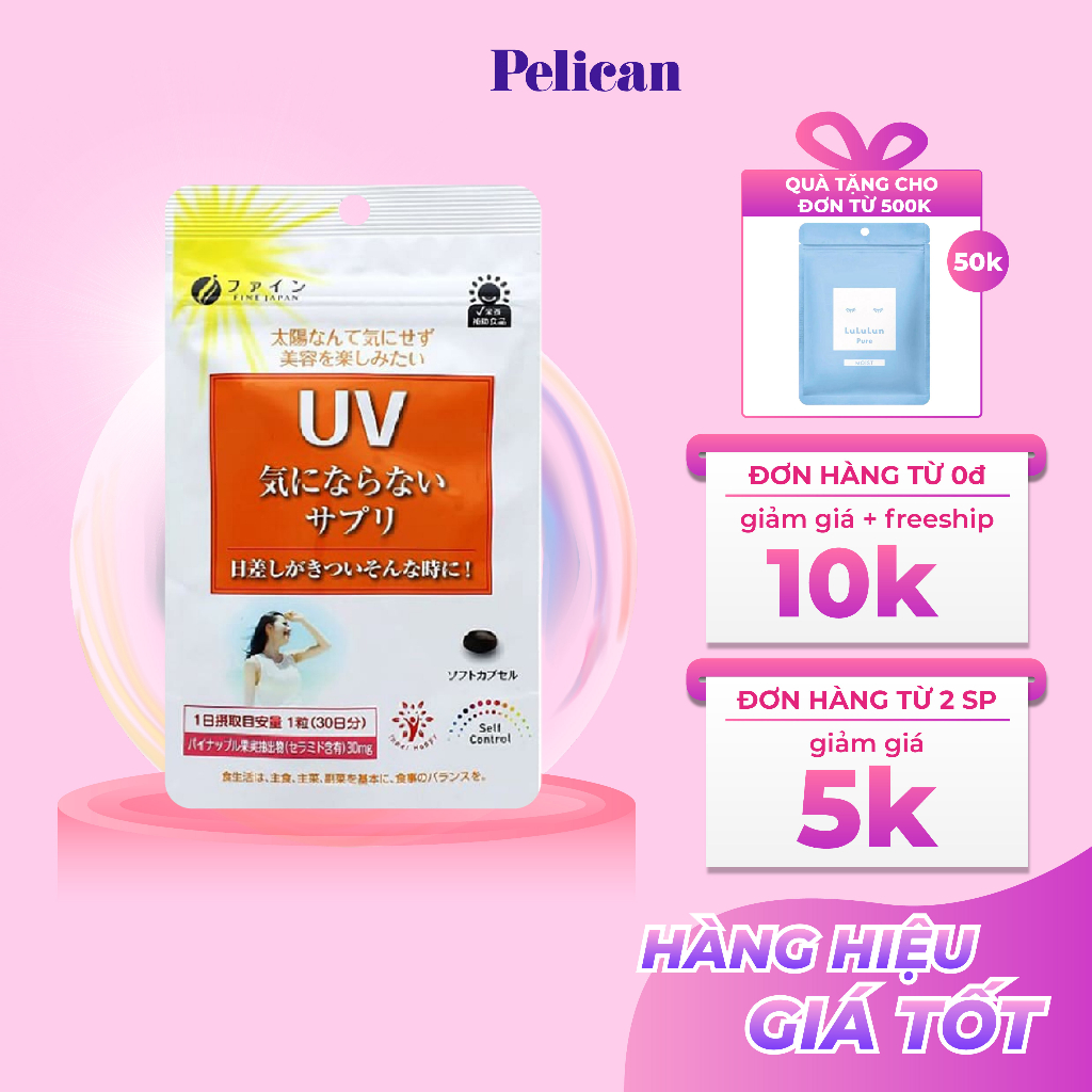 Viên uống chống nắng UV Fine Nhật Bản gói 30 viên