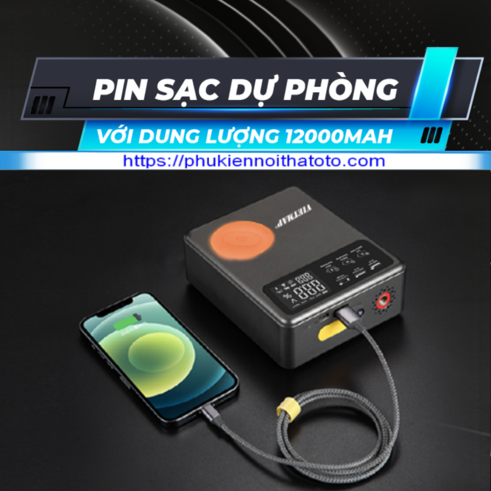 Bơm Lốp Kích Bình 4 Trong 1 Vietmap DK-MF139 - Hàng Chính Hãng Vietmap