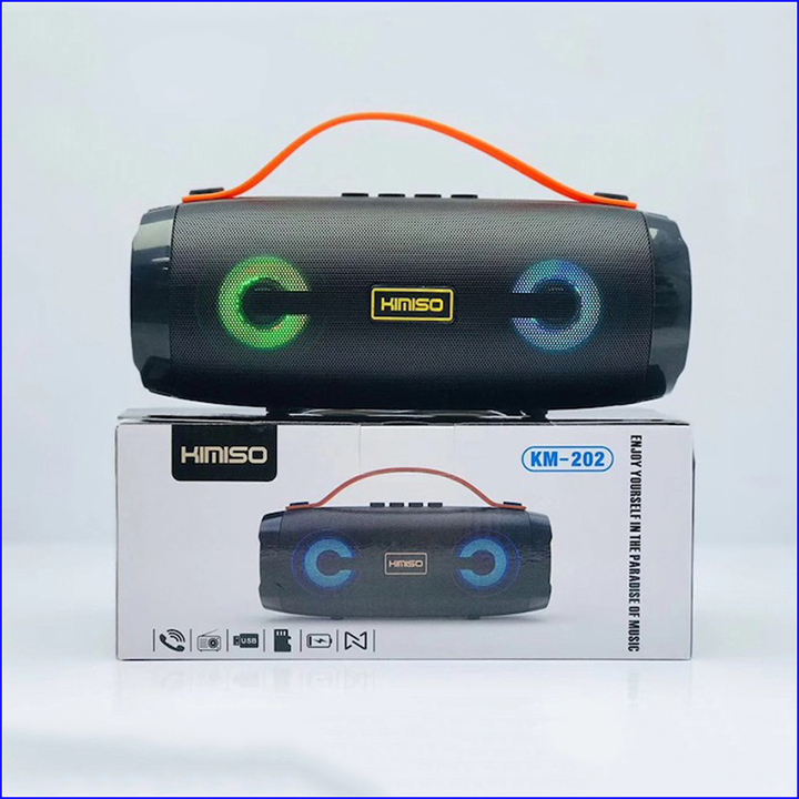 Loa Bluetooth Mini Di Động Led RGB Kimiso KM-202 Bass Cực Mạnh - Loa Không Dây Xách Tay Âm Thanh Cực Hay