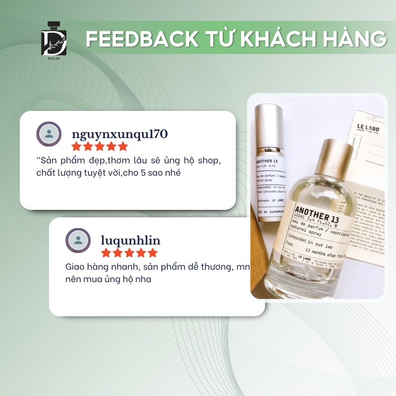 [AUTH] Nước Hoa UNISEX Le Labo Another 13 EDP Dành Cho Nam Và Nữ. THANH LỊCH_TINH TẾ_LƯU HƯƠNG LÂU Mẫu thử 10ml | BigBuy360 - bigbuy360.vn