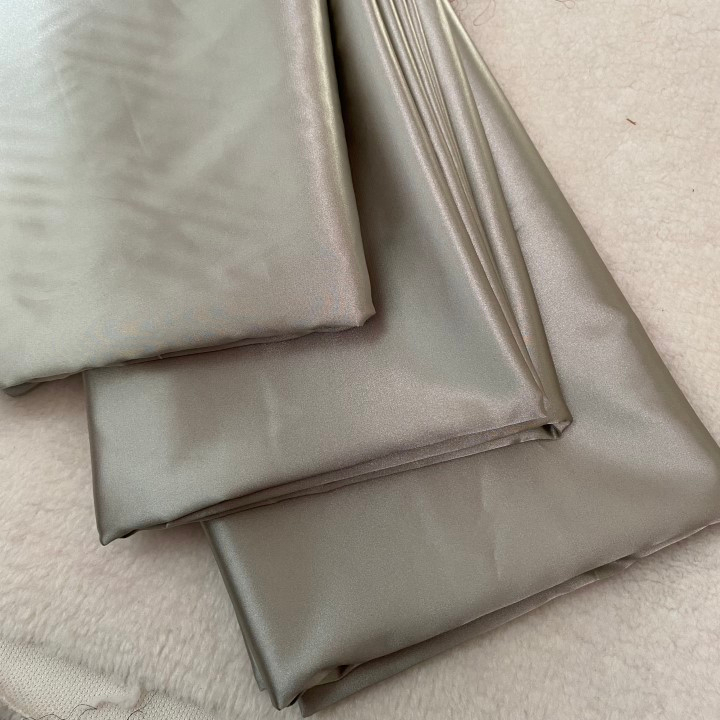 Vải Khúc Lụa Satin Nhiều Màu Trơn Khổ 1m45 - Co Giãn Nhẹ, Mặt Vải Bóng, Mềm, - Tập May, Quần Áo Dài