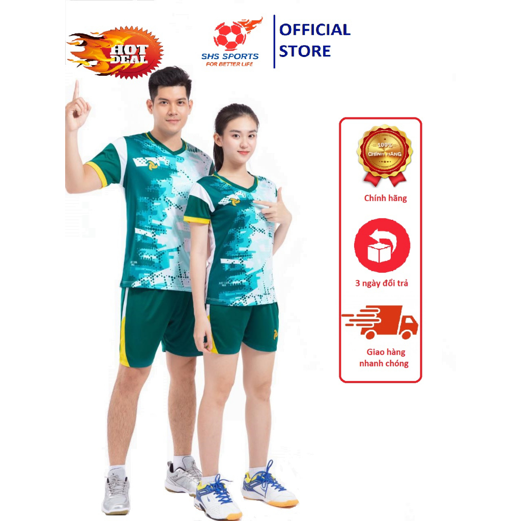 Bộ Quần Áo Bóng Chuyền JUST PLAY VOLLY II - Chất Thun Lạnh Cao Cấp, Không Nhăn, Không Xù, Thấm Hút Mồ Hôi