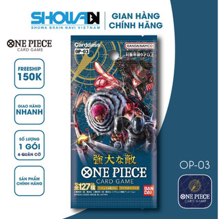Bộ cờ chiến thuật One Piece Card Game, Bandai, Gói mở rộng OP-03 MIGHTY ENEMIES, SL 1 gói/6 quân cờ