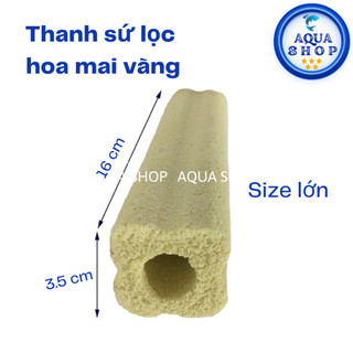 Thanh Sứ Lọc Hoa Mai Vàng Micropore Cỡ Lớn - Vật Liệu Lọc Hồ Cá Cảnh