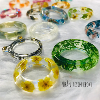Nhẫn đôi nam nữ, nhẫn nam, nhẫn nữ cá tính làm từ resin VeryMe handmade