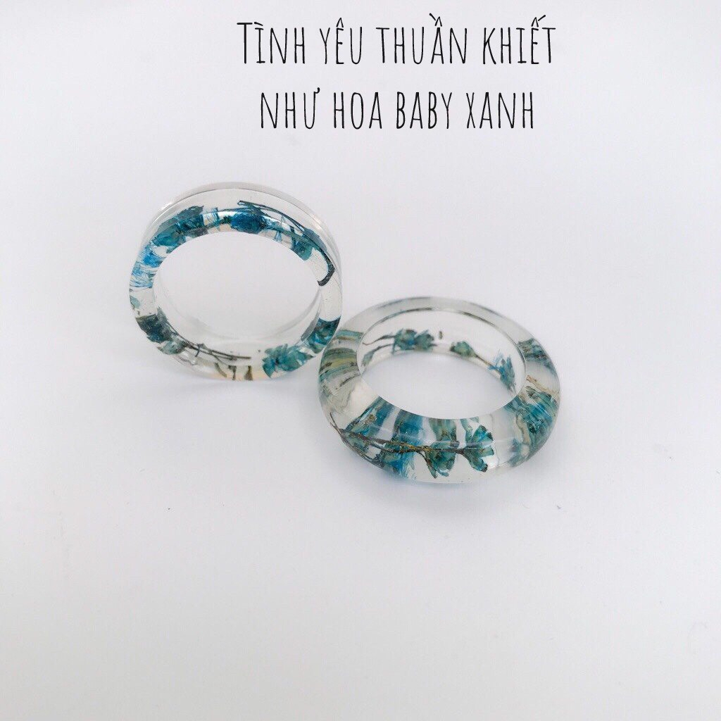 Nhẫn đôi nam nữ, nhẫn nam, nhẫn nữ cá tính làm từ resin VeryMe handmade