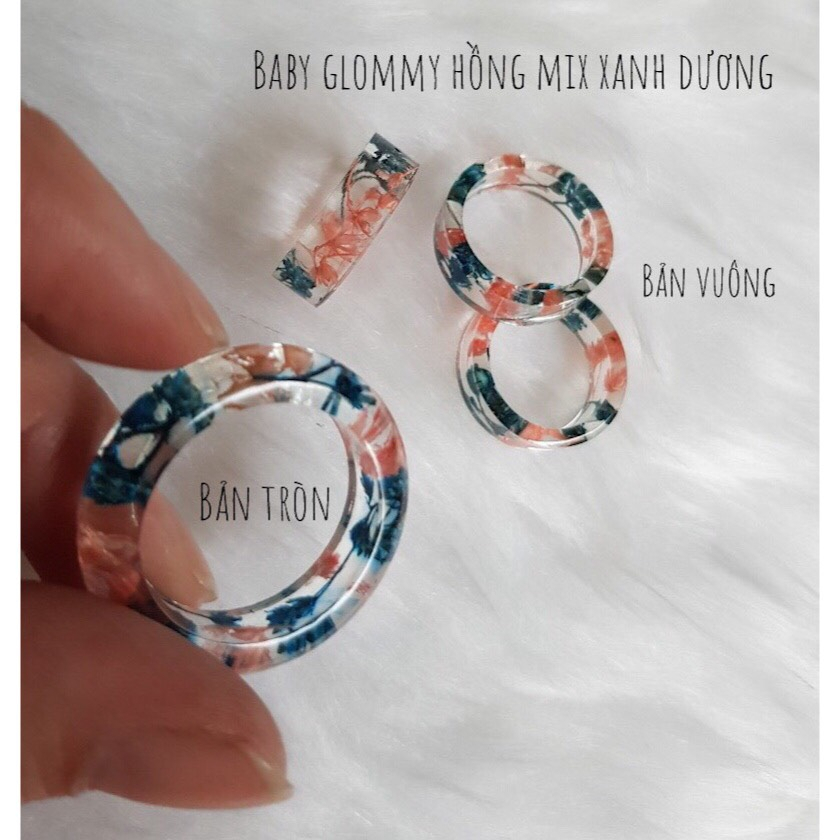 Nhẫn đôi nam nữ, nhẫn nam, nhẫn nữ cá tính làm từ resin VeryMe handmade