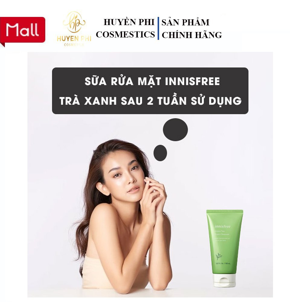 Sữa Rửa Mặt Innisfree - Dưỡng Ẩm Innisfree Chiết Xuất Trà Xanh Làm Sạch Da 150ML