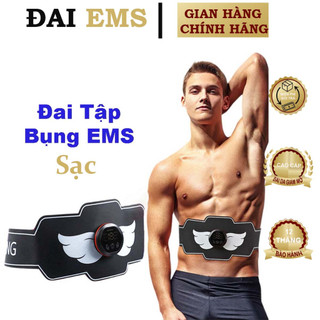 Đai tập bụng EMS sạc , đai massage rung giảm mỡ bụng