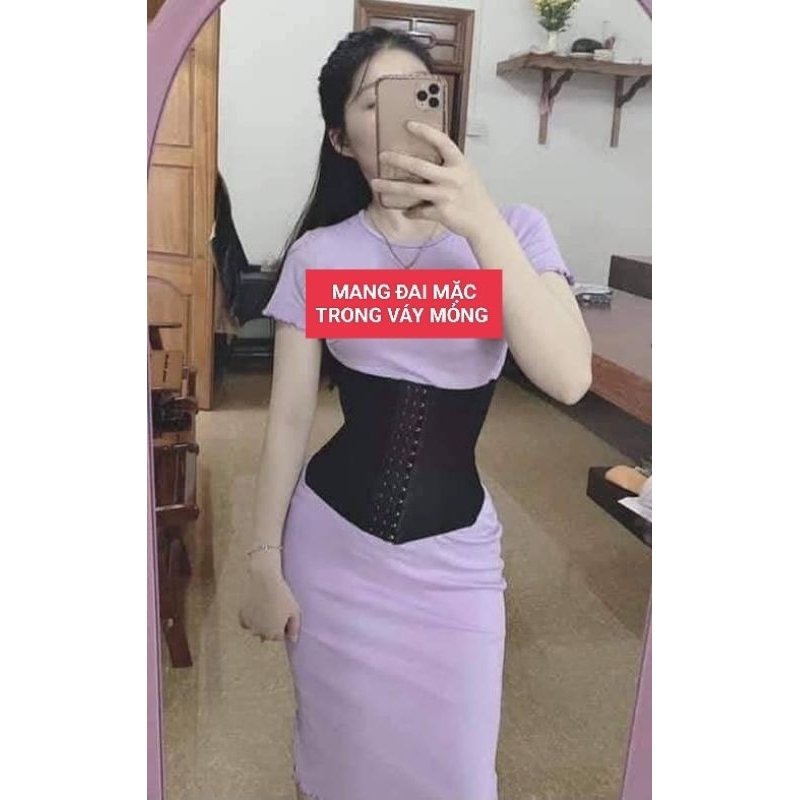 🎀ĐAI Gen NỊT BỤNG LATEX  SLINE 8 Xương 28 Cm ⚡HÀNG CHÍNH HÃNG⚡ Siết Eo ,Giảm Mỡ Bụng