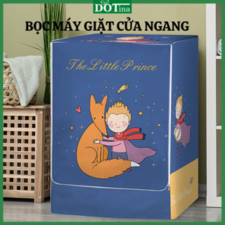 Bọc trùm máy giặt sấy cửa ngang trước vải bạt chống mưa nắng che mát máy ngăn bụi bám Dotina BTM01