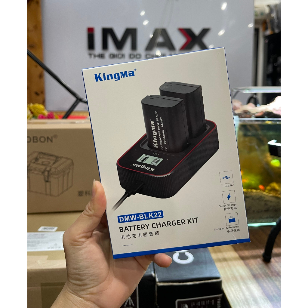 Pin sạc đôi Kingma Ver 3 for Panasonic DMW-BLK22