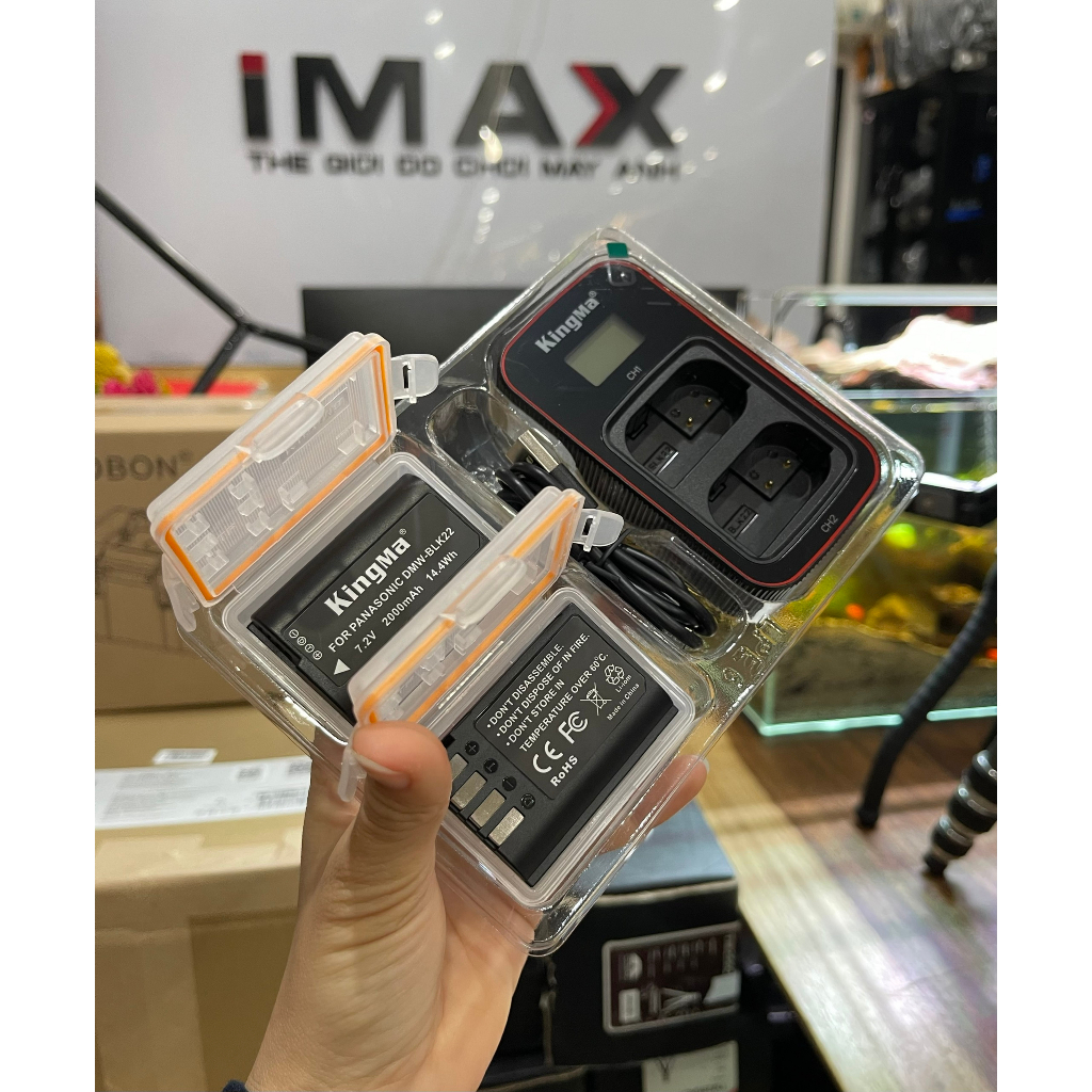 Pin sạc đôi Kingma Ver 3 for Panasonic DMW-BLK22