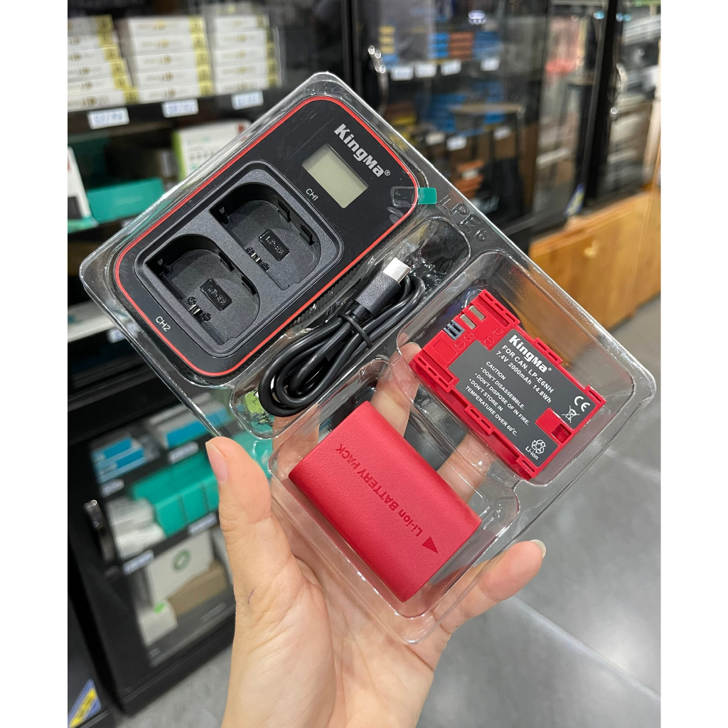 Pin sạc đôi Kingma Ver 3/ Ver 4/ Ver 5 for Canon LP-E6/ E6NH