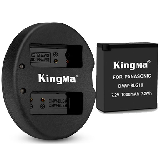 Pin sạc đôi Kingma cho Panasonic DMW-BLG10