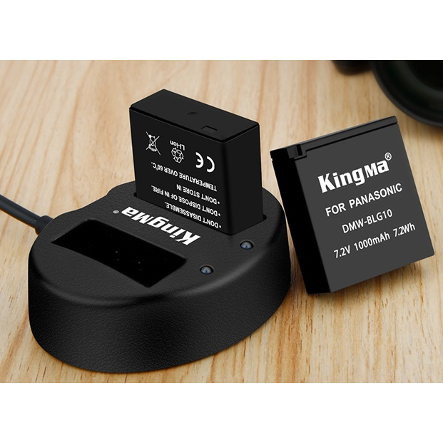 Pin sạc đôi Kingma cho Panasonic DMW-BLG10