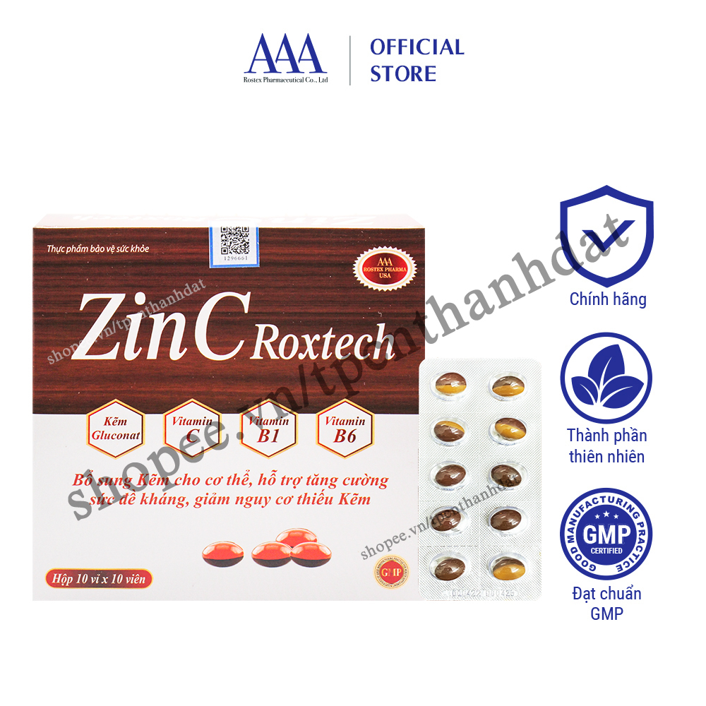 Mua Viên Kẽm ZinC Roxtech hỗ trợ tăng cường sức đề kháng, bồi bổ cơ thể ...