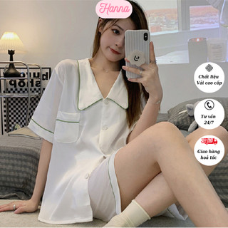 Bộ đồ ngủ lụa mặc nhà cho nữ,bộ pijama áo ngắn tay quần đùi bigsize đến 70kg thiết kế sang trọng tinh tế