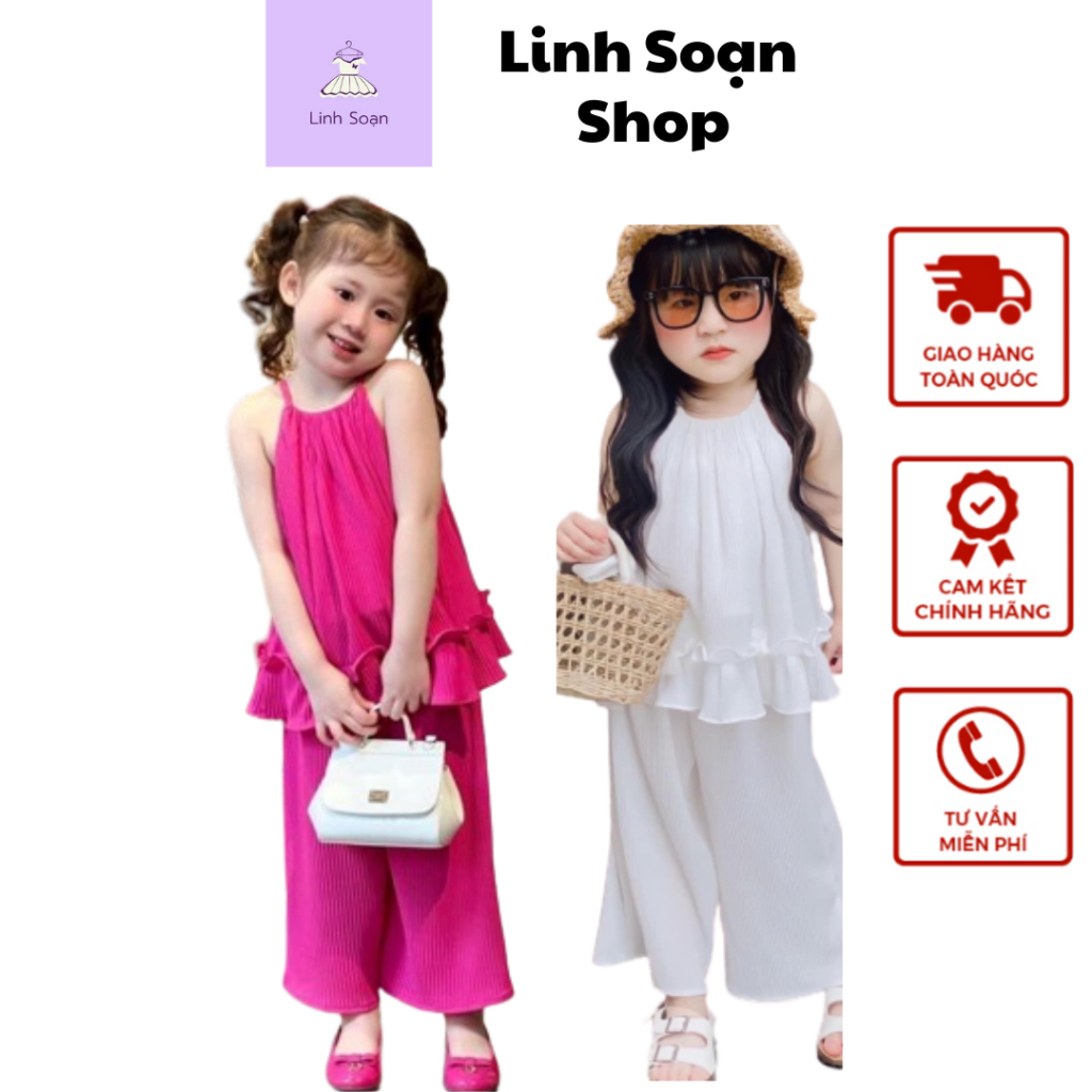 Set bộ cổ yêm 2 dây chất liệu dập ly cao cấp cho bé cực yêu (E 1)