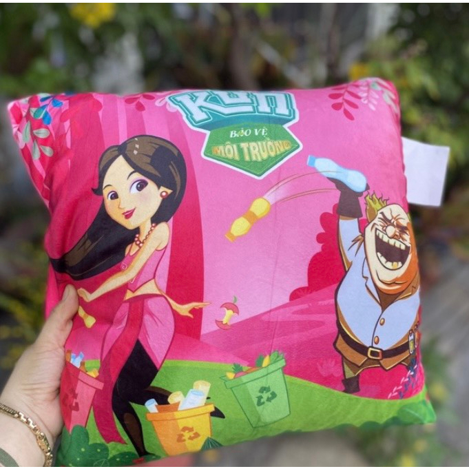 GỐI VUÔNG ÊM ĐA NĂNG CHO BÉ QUÀ TẶNG SỮA KUN