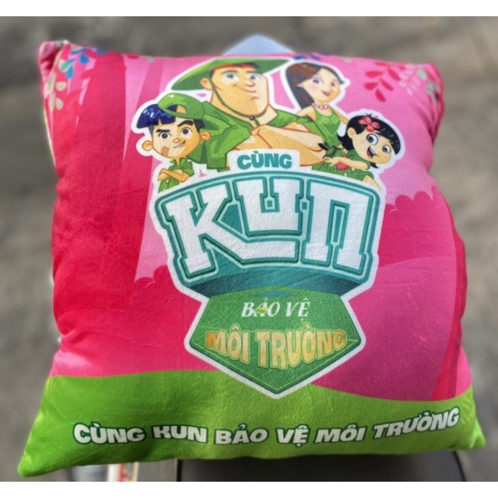 GỐI VUÔNG ÊM ĐA NĂNG CHO BÉ QUÀ TẶNG SỮA KUN