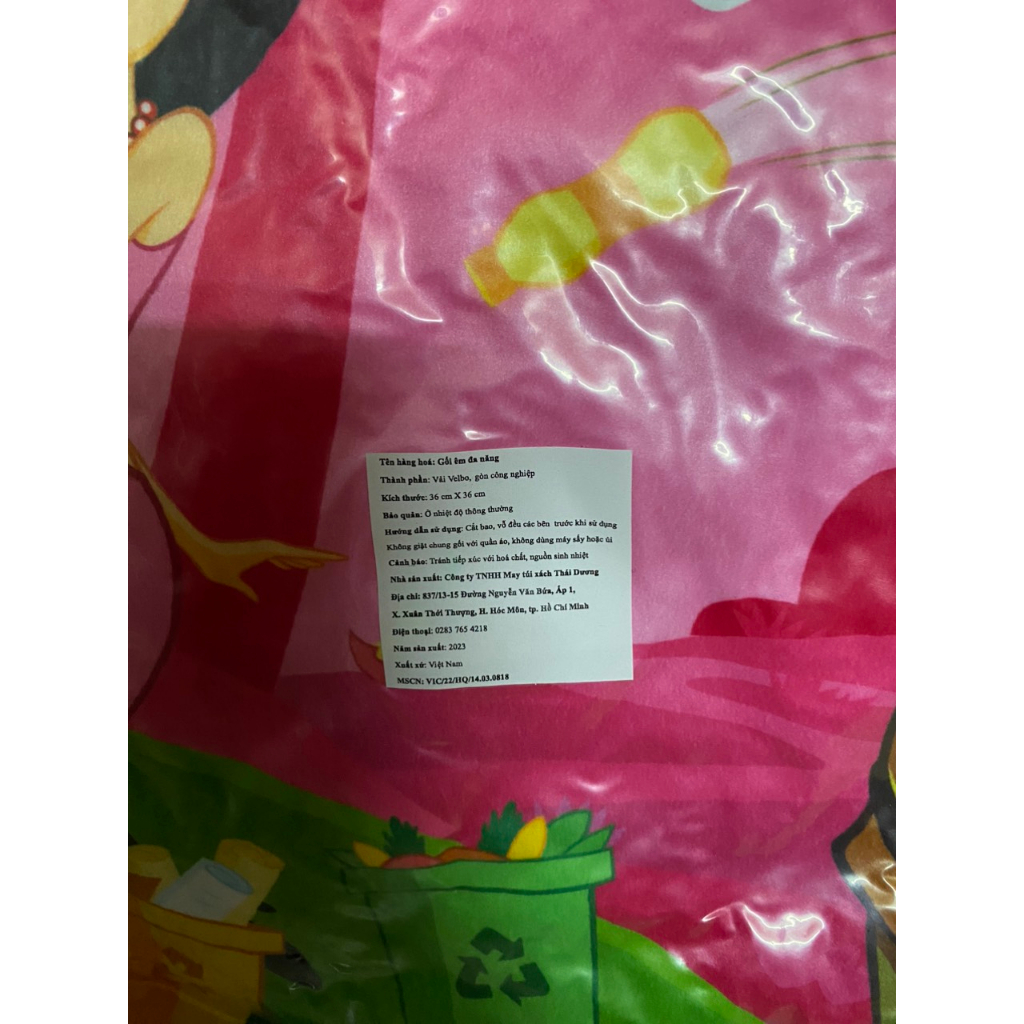 GỐI VUÔNG ÊM ĐA NĂNG CHO BÉ QUÀ TẶNG SỮA KUN