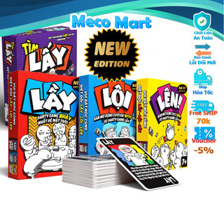 Combo thẻ bài Lầy - Lội -Lên NEW và Party game LẦY TÍM Tìm Lấy siêu vui siêu lầy, Bản mở rộng từ LẦY