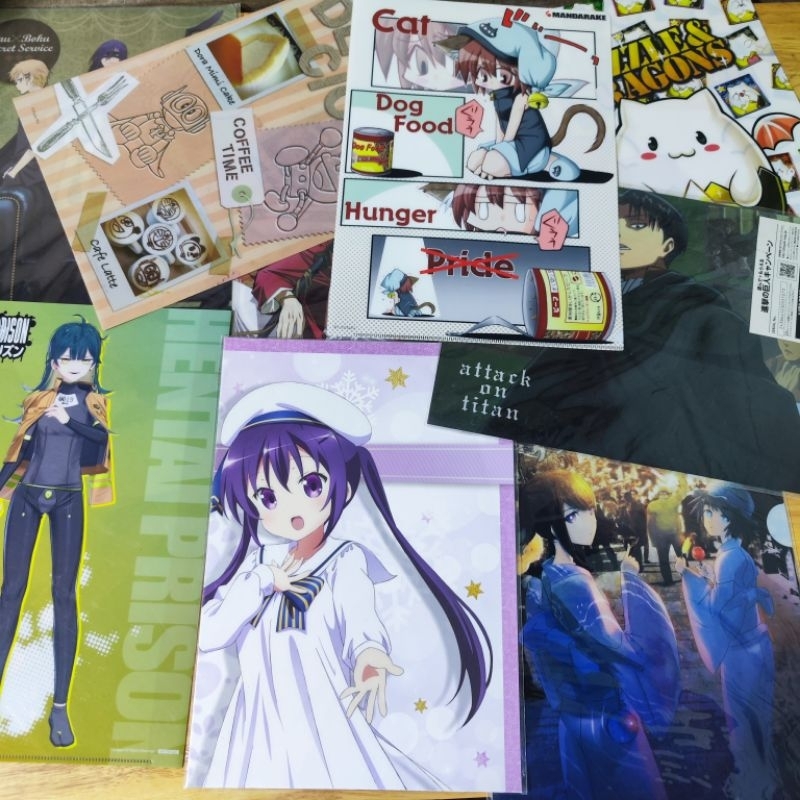 ( MS131 )Bìa Đựng Hồ Sơ Cỡ Giấy A4 In Hình Anime Các Loại.