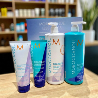 Dầu gội xả tím khử vàng Moroc Blonde Perfecting Purple 1000ml